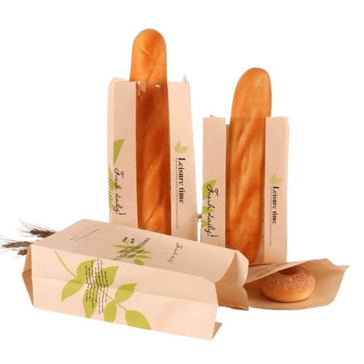 Stokbroodpapierzakken met raam